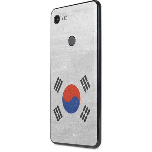 South Korean Flag Distressed Google Pixel 3 XL Skin